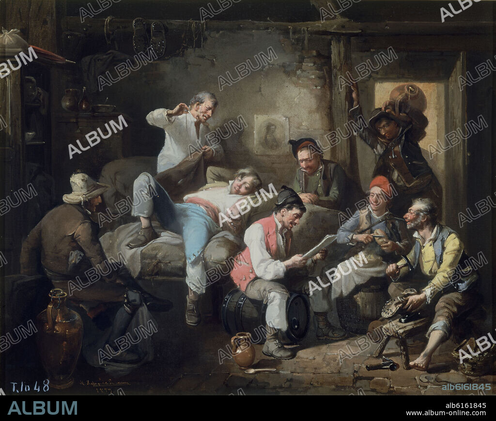 MANUEL RODRIGUEZ DE GUZMAN (1818-1867). AGUADORES - 1859 - OLEO/LIENZO - 46 x 56 cm - NP 3733 - COSTUMBRISMO ESPAÑOL.