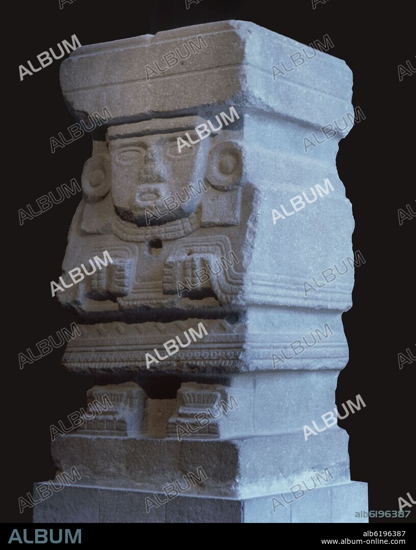 ESCULTURA DE LA DIOSA CHALCHIUHTLICUE-ESTILO DE TEOTIHUACAN.