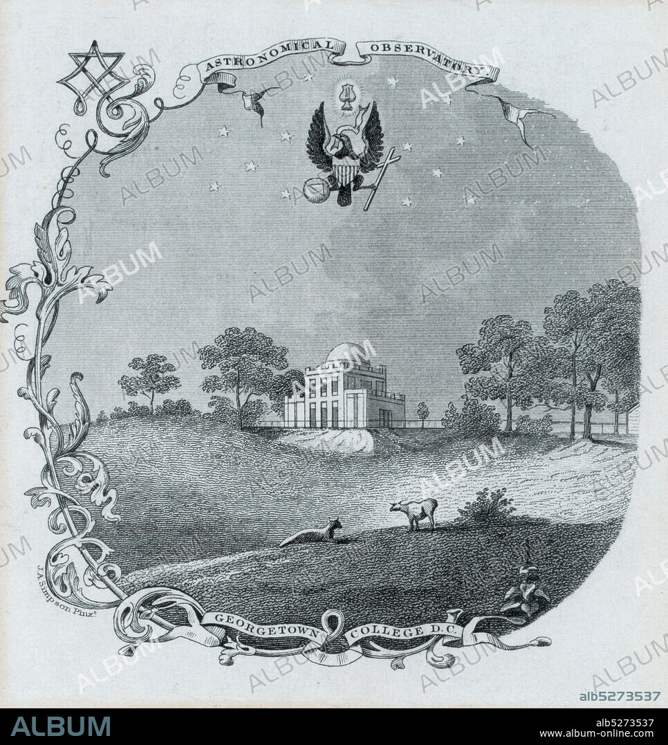 Astronomical observatory, Georgetown College, D.C., still image, Prints, 1880.