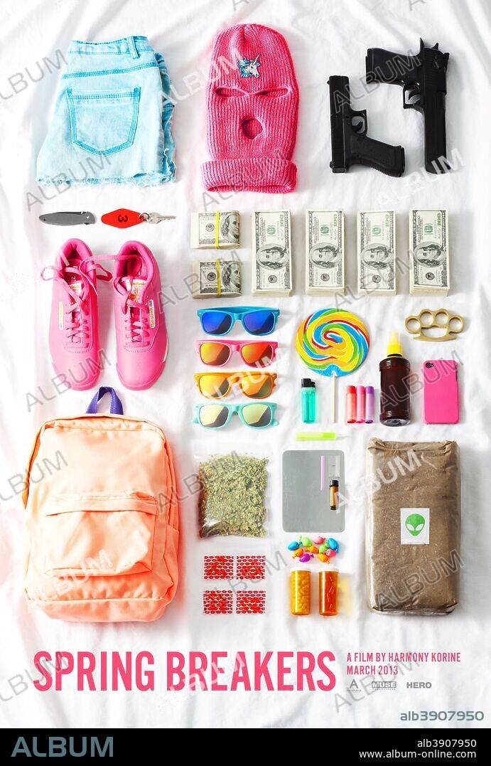 Poster of SPRING BREAKERS, 2012, directed by HARMONY KORINE. Copyright MUSE PRODUCTIONS.