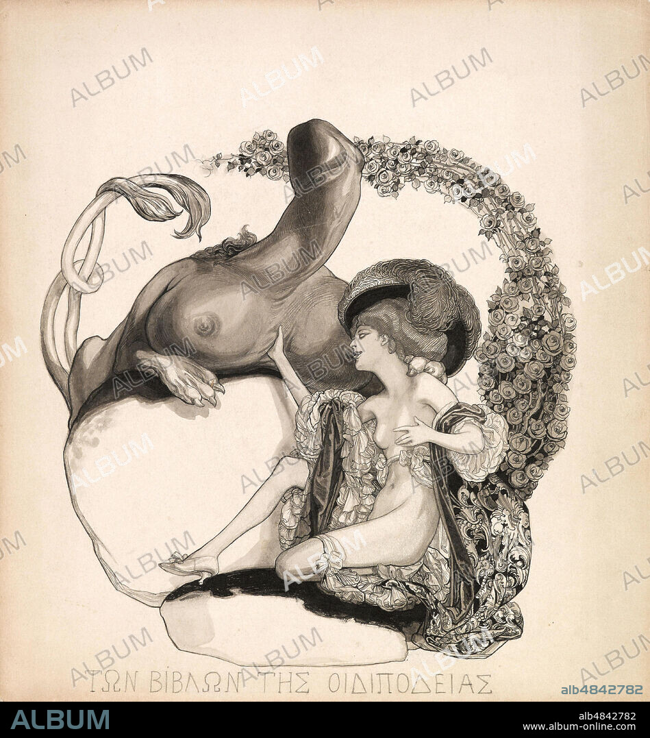 FRANZ VON BAYROS. Erotic illustration.