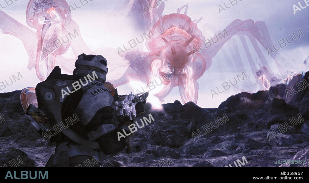 FINAL FANTASY: LA FUERZA INTERIOR, 2001 (FINAL FANTASY: THE SPIRITS WITHIN), dirigida por HIRONOBU SAKAGUCHI y MOTONORI SAKAKIBARA. Copyright CHRIS LEE PRODUCTIONS/SQUARE CO. LTD. / SQUARE PICTURES.