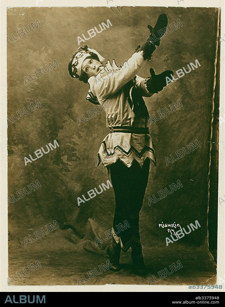 ANONYMOUS. Vaslav Nijinsky in the Ballet Petrushka by I. Stravinsky.