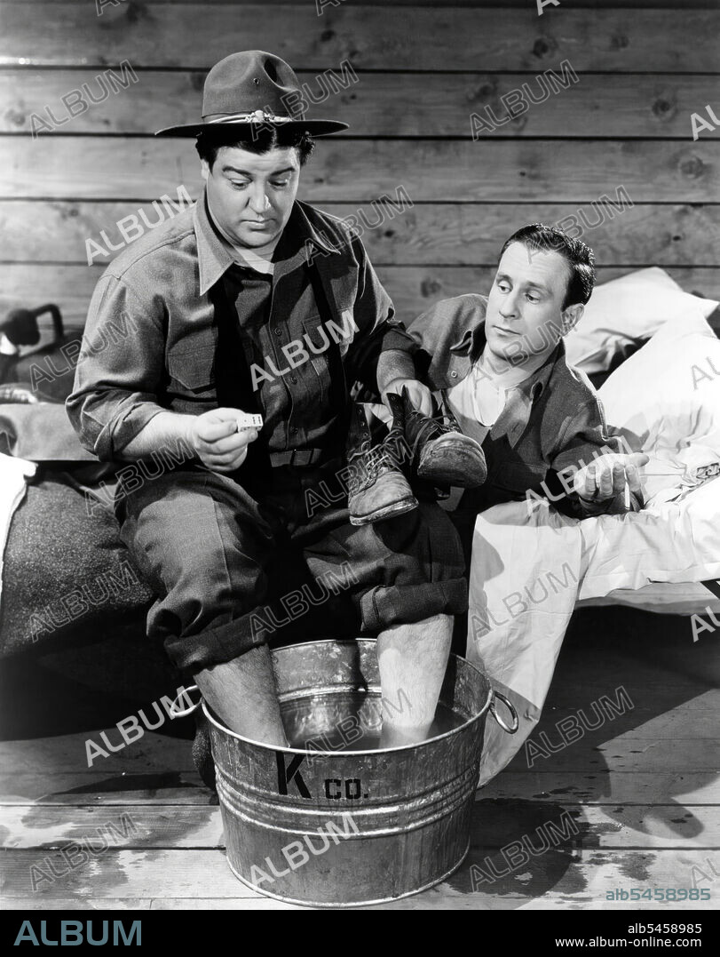BUD ABBOTT and LOU COSTELLO in BUCK PRIVATES, 1941, directed by ARTHUR LUBIN. Copyright UNIVERSAL INTERNATIONAL.