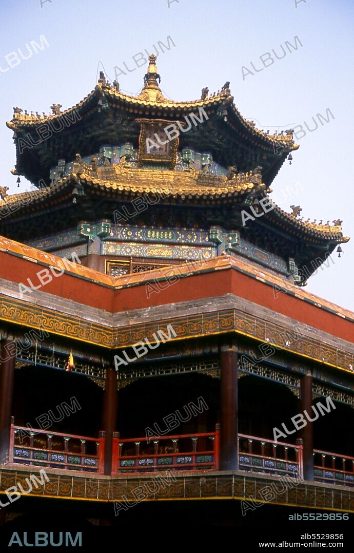 The Putuo Zongcheng Temple is a Qing Dynasty era Buddhist temple complex built between 1767 and 1771, during the reign of the Qianlong Emperor (1735–1796). The temple was modeled after the Potala Palace of Tibet, the old sanctuary of the Dalai Lama built a century earlier. In 1703, Chengde was chosen by the Kangxi Emperor as the location for his summer residence. Constructed throughout the eighteenth century, the Mountain Resort was used by both the Yongzheng and Qianlong emperors. The site is currently an UNESCO World Heritage Site. Since the seat of government followed the emperor, Chengde was a political center of the Chinese empire during these times. Chengde, formerly known as Jehol, reached its height under the Qianlong Emperor 1735-1796 (died 1799). The great monastery temple of the Potala, loosely based on the famous Potala in Lhasa, was completed after just four years of work in 1771. It was heavily decorated with gold and the emperor worshipped in the Golden Pavilion. In the temple itself was a bronze-gilt statue of Tsongkhapa, the Reformer of the Gelugpa sect.