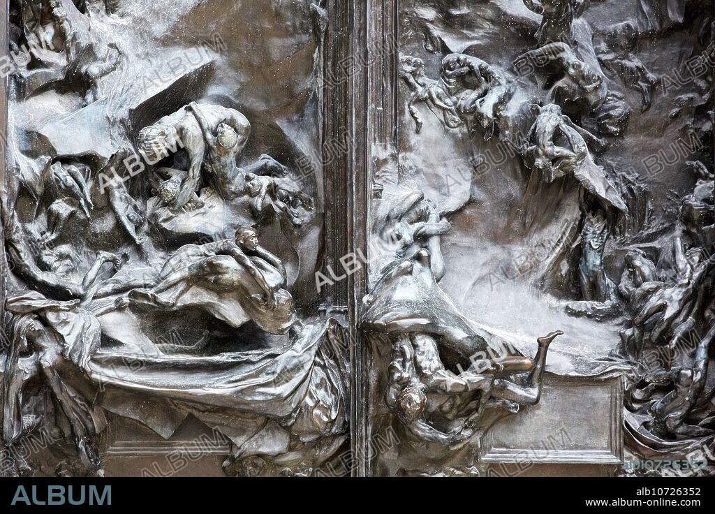 "The Gates of Hell", sculpture by Auguste Rodin. Rodin Museum. Paris. France.
