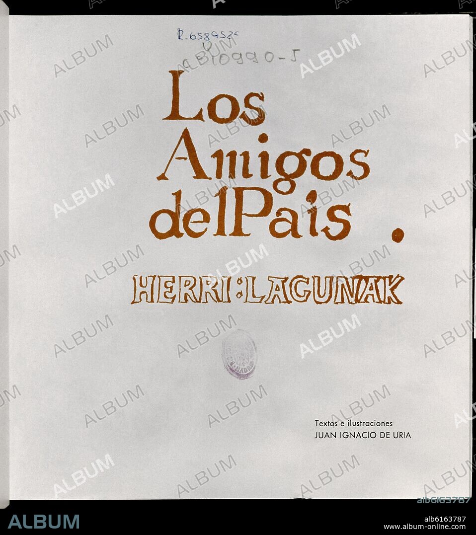 URIA JUAN IGNACIO DE. LOS AMIGOS DEL PAIS-PORTADA.