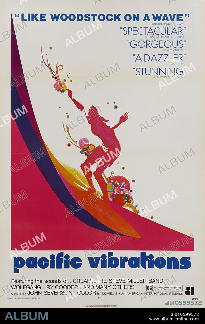 RICK GRIFFIN. Movie poster "Pacific Vibrations" by John Severson.