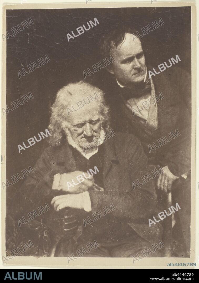 ALFRED STIEGLITZ. Portrait of Two Men (John Henning and Alexander Handyside Ritchie). David Octavius Hill (Scottish, 1802-1870) and; Robert Adamson (Scottish, 1821-1848). Date: 1840-1850. Dimensions: 21.1 x 15.7 cm (image); 22.2 x 16.4 cm (paper). Carbon print. Origin: Scotland.