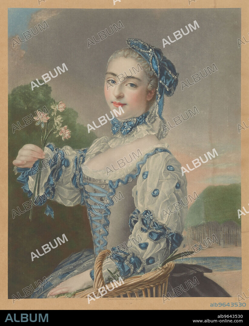 JEAN MARC NATTIER. Portrait of Marie Anne de Cupis de Camargo (1710-1770).