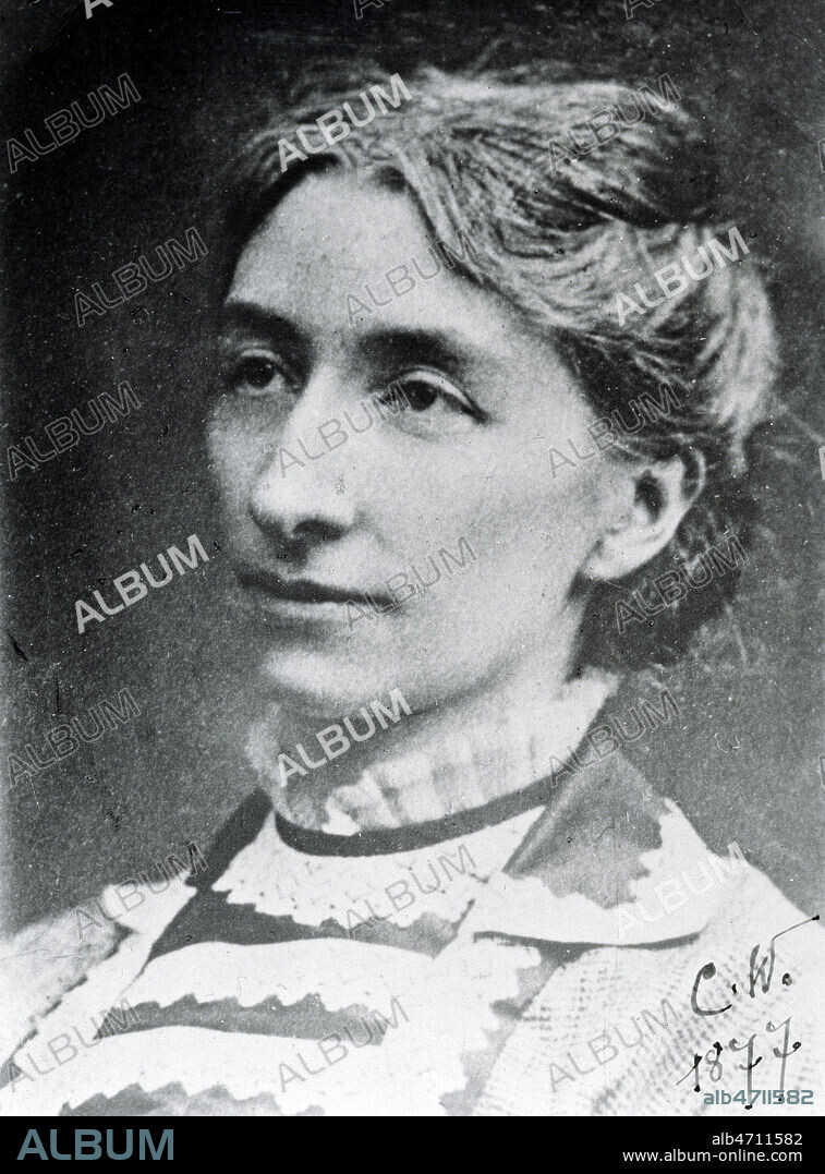 Portrait de Cosima WAGNER. Photographie de 1877 par Mme de PREVAUX. Credit : Collection CL/KHARBINE-TAPABOR.