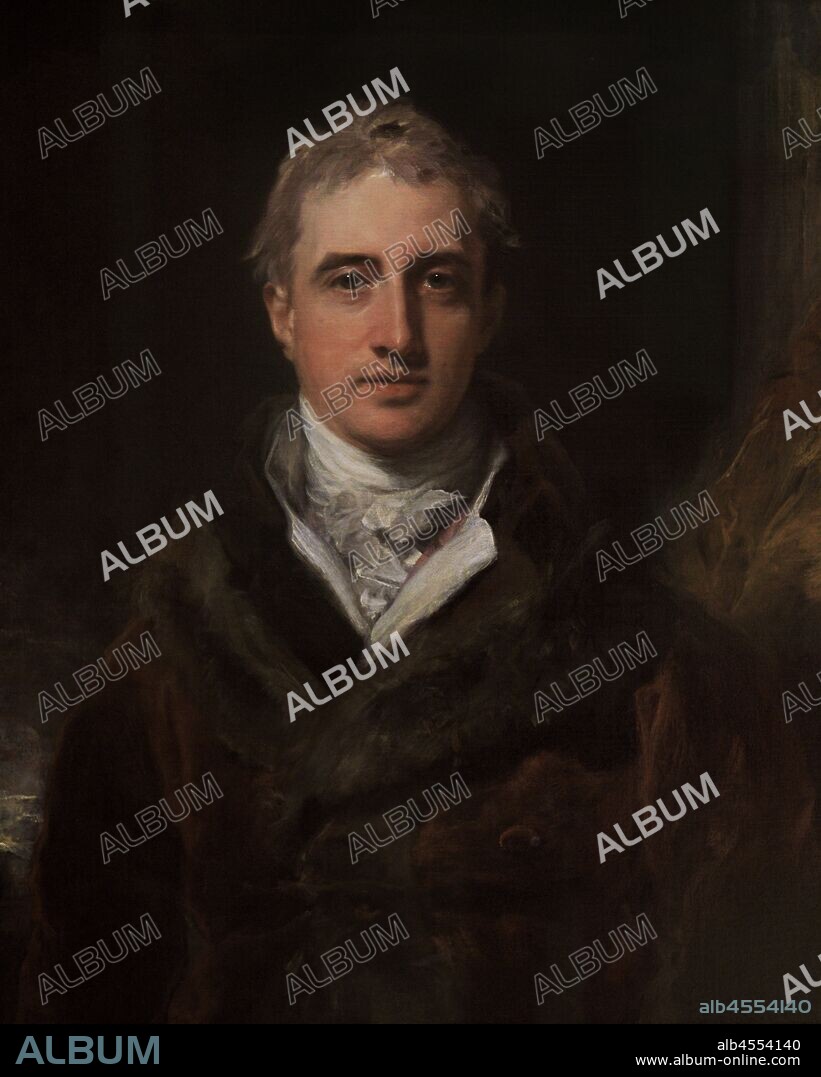 Robert Stewart, II marqués de Londonderry (1769-1822), vizconde de Castlereagh. Estadista anglo-irlandés. Retrato realizado por Sir Thomas Lawrence (1769-1830). Oleo sobre lienzo,1809-1810. National Portrait Gallery. Londres. Inglaterra.