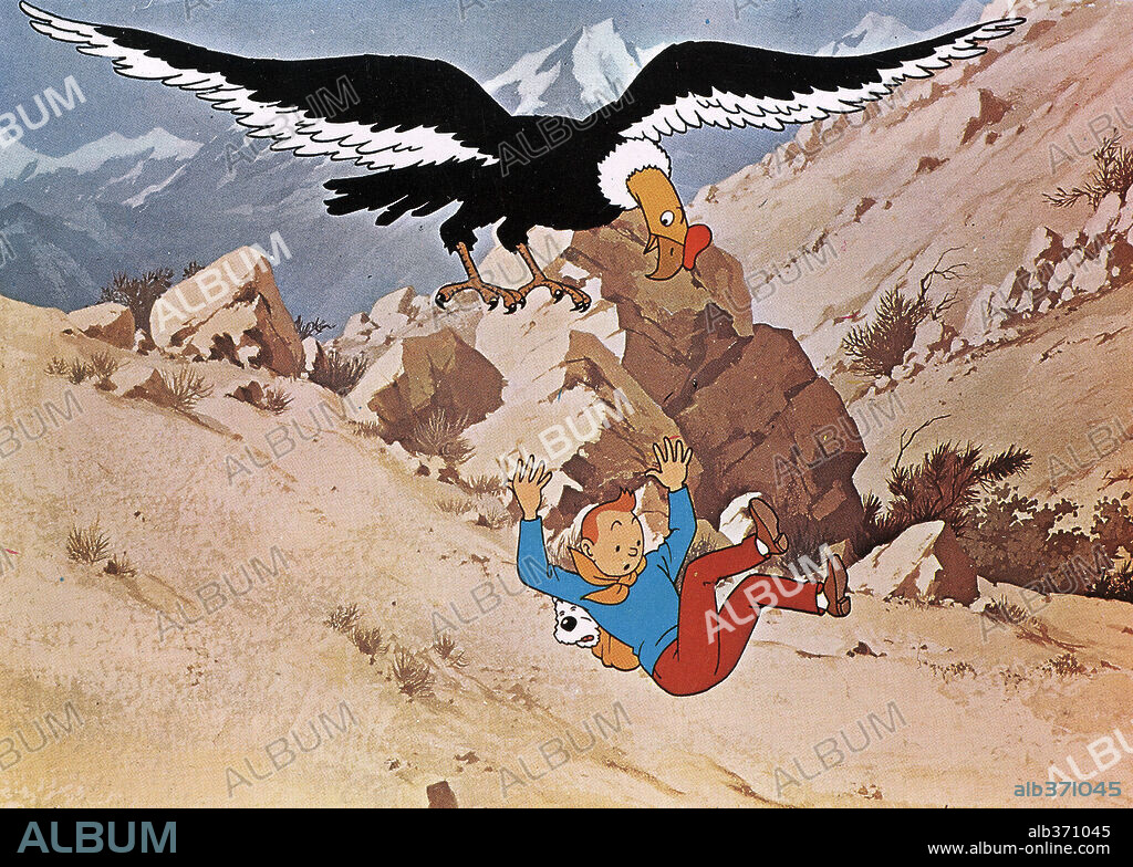 TINTÍN EN EL TEMPLO DEL SOL, 1969 (TINTIN ET LE TEMPLE DU SOLEIL), dirigida por EDDIE LATESTE. Copyright DARGAUD FILMS.