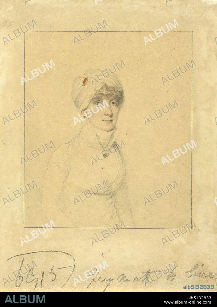 Artist: Elkanah Tisdale, American, 17681835, Faith Trumbull (daughter of Gov. John Trumbull, Jr.; wife of Daniel Wadsworth of Hartford), Graphite and watercolor on paper, 19.4 × 14.6 cm (7 5/8 × 5 3/4 in.), Made in United States, American, 18th century, Works on Paper - Drawings and Watercolors.