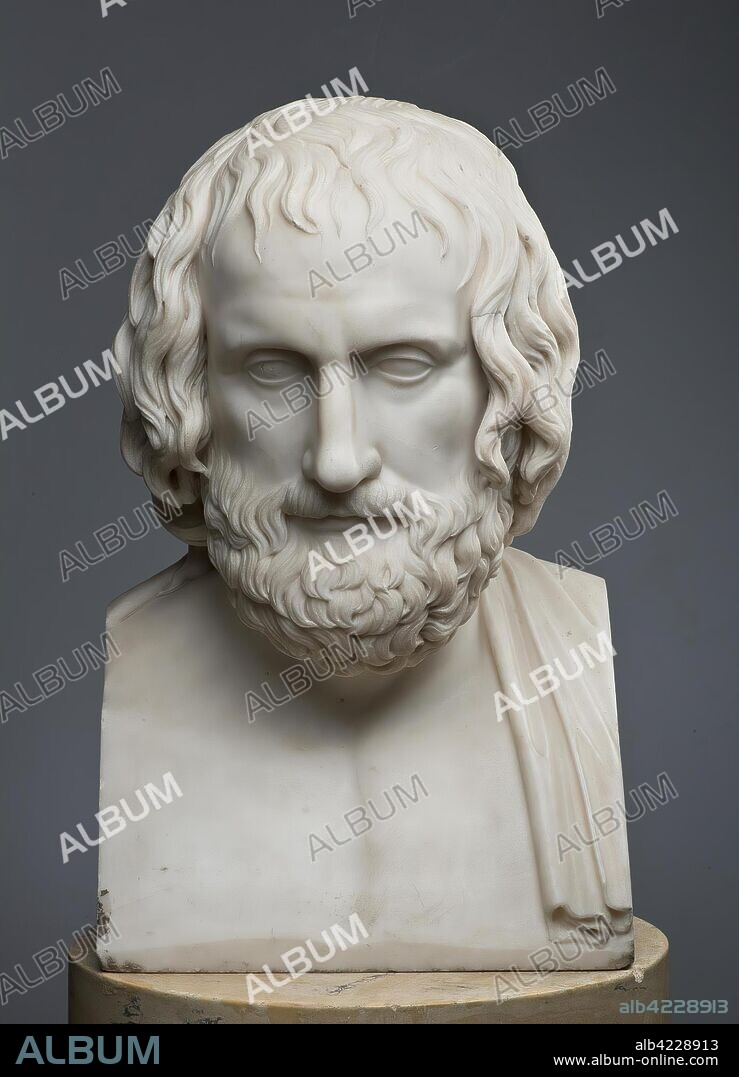 'Bust-Herma: Portrait of Euripides'. Italy, Late 18th century. Dimensions: height: 49,0 cm.