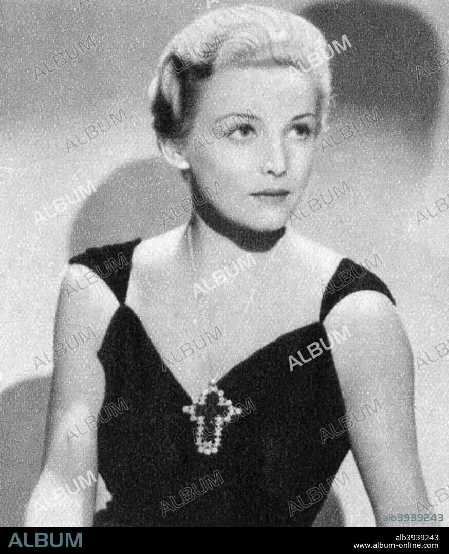 Madeleine Carroll, British film actress, 1934-1935. Taken from Meet the Film Stars, by Seton Margrave. (London, 1934-1935).