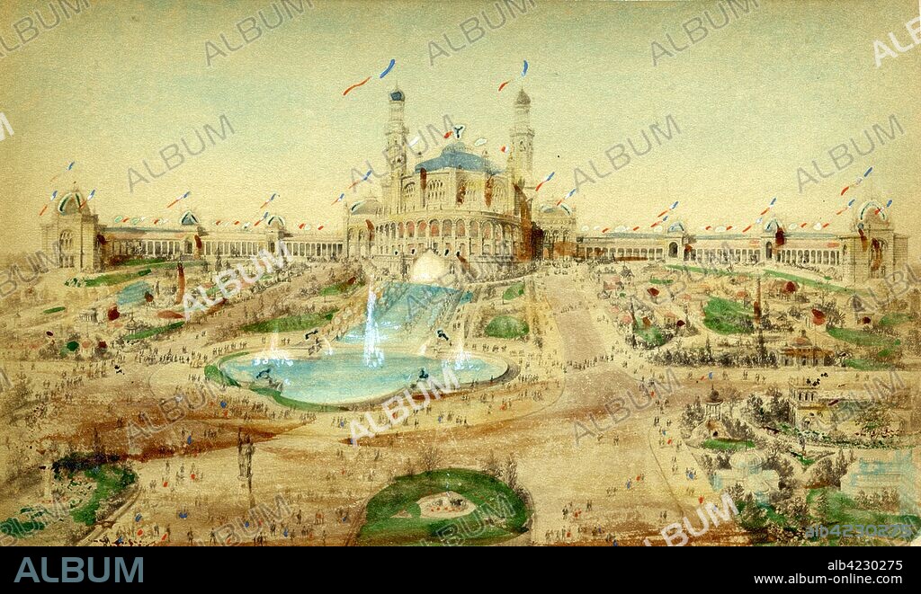 París. Palacio del Trocadero. Exposición Universal de 1878.