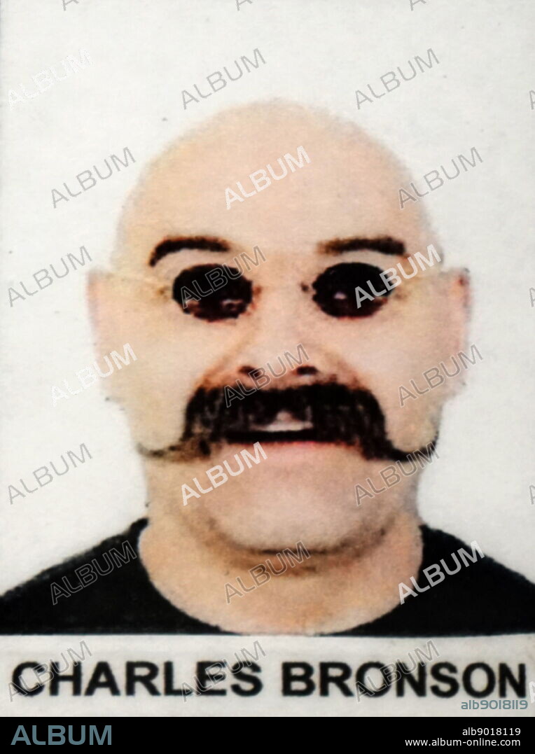 Photograph of Charles Bronson. Charles Arthur "Charlie" Salvador (1952-) an English criminal.
