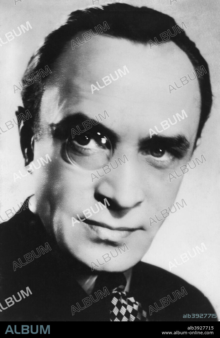 Conrad Veidt (1893-1943), German actor, c1930s-c1940s. Born Hans Walter Conrad Weidt, Veidt is perhaps best known for his roles in the films The Cabinet of Dr Caligari (1920) and Casablanca (1942).