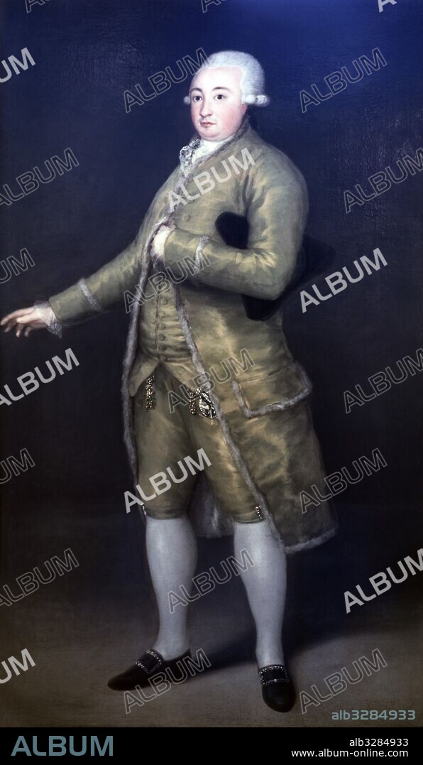 FRANCISCO DE GOYA. Francisco de Cabarrús (1752-1810), 1788.Financiero y político.Conde de Cabarrús. Director del Banco de San Carlos, primer banco oficial de la monarquia. Colección particular, Madrid.