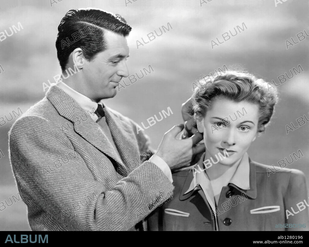 CARY GRANT et JOAN FONTAINE dans SUSPICION, 1941, réalisé par ALFRED HITCHCOCK. Copyright RKO.