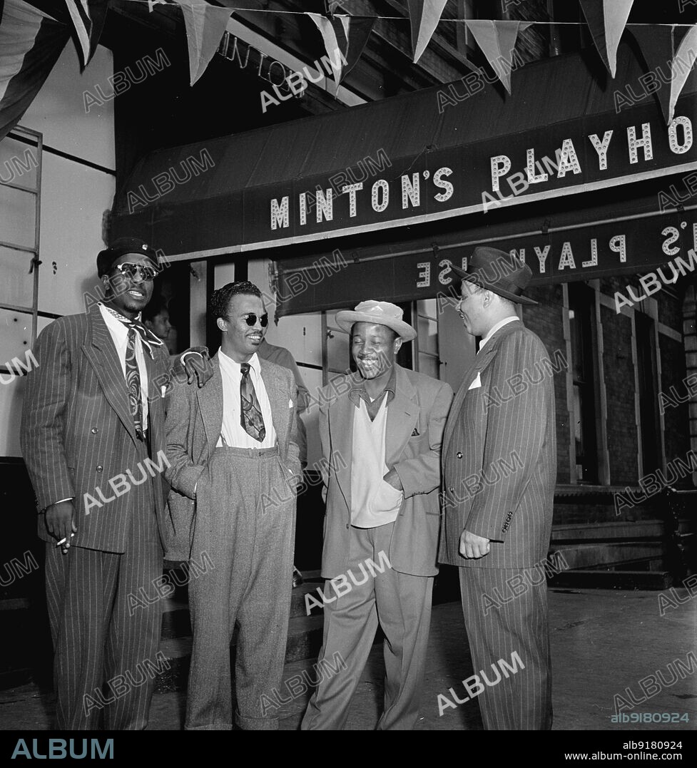 WILLIAM PAUL GOTTLIEB. Portrait of Thelonious Monk, Howard McGhee, Roy Eldridge, and Teddy Hill, Minton's Playhouse, New York, N.Y., ca. Sept. 1947.