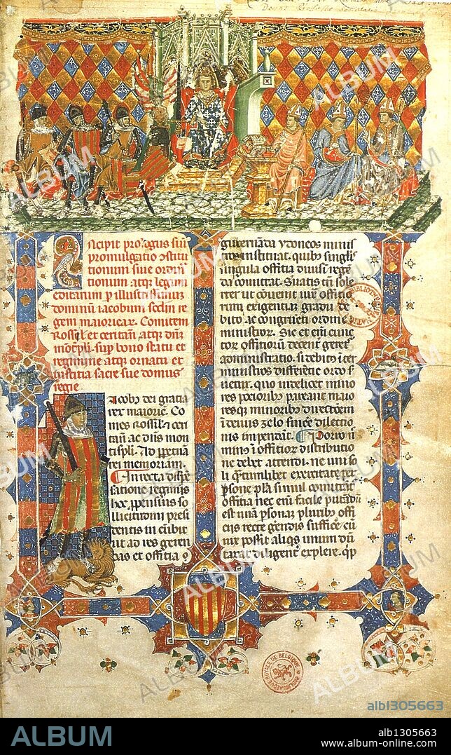 Legislación de 1337 promulgada por Jaume III sobre las actividades permitidas a músicos y juglares.