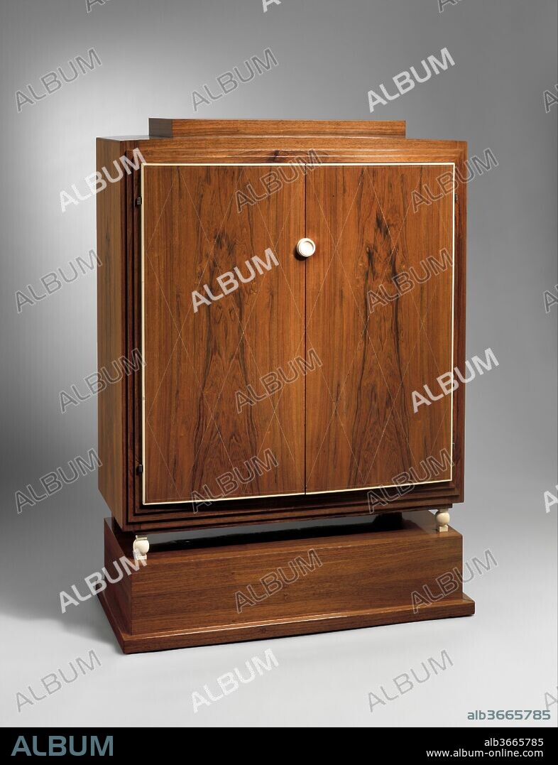 EMILE-JACQUES RUHLMANN. "Duval" Cabinet (Model AR 1511 / NR 2300). Artist: Émile-Jacques Ruhlmann (French, Paris 1879-1933 Paris). Dimensions: 56 × 40 × 19 in. (142.2 × 101.6 × 48.3 cm). Date: designed 1924, probably made ca. 1926.