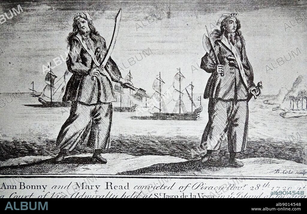 Anne Bonny (c. 1700 - c. 1782) Irish woman pirate, operating in the Caribbean and Mary Read (c.1690-1721) an English pirate. She and Anne Bonny are two of the most famed female pirates of all time.