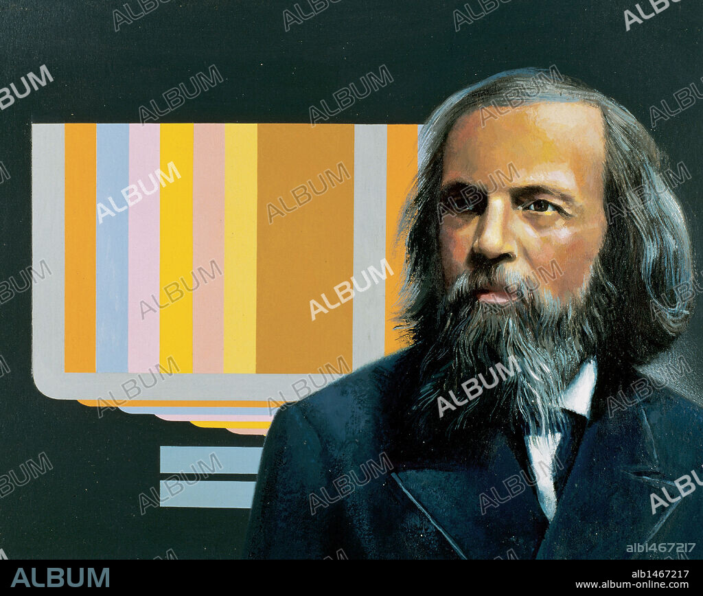 MENDELEIEV, Dimitri Ivánovich (1834-1907). Químico ruso. Autor de la tabla periódica de los elementos (1869) .