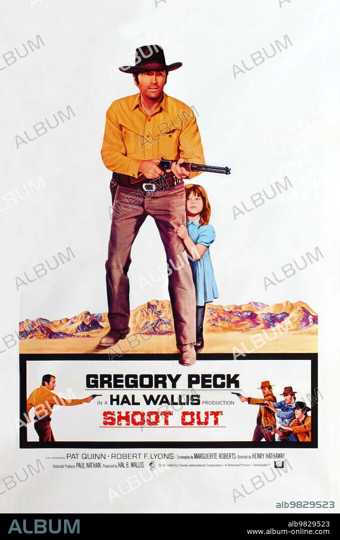Poster de CIRCULO DE FUEGO, 1971 (SHOOT OUT), dirigida por HENRY HATHAWAY. Copyright UNIVERSAL PICTURES.