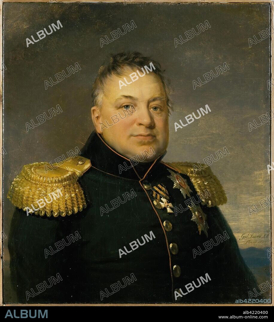 GEORGE DAWE. 'Portrait of Piotr Meller-Zakomelsky (1755-1823)'. 1823. Dimensions: 71,5x62,7 cm.