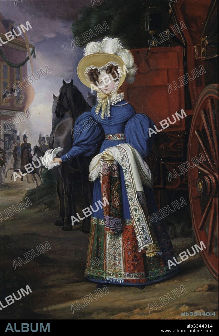 HULST, JAN BAPTIST, VAN DER. Grand Duchess Anna Pavlovna of Russia (1795-1865), Queen of the Netherlands.