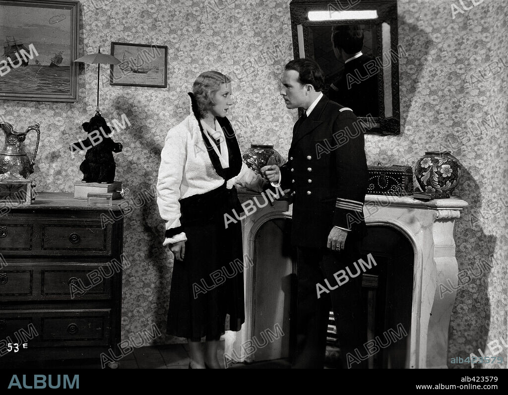 MARIA FERNANDA LADRON DE GUEVARA and RAFAEL RIVELLES in NIEBLA, 1932, directed by BENITO PEROJO.