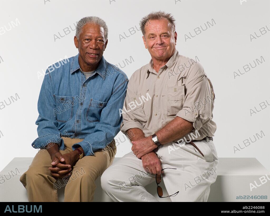 JACK NICHOLSON und MORGAN FREEMAN in THE BUCKET LIST, 2007, unter der Regie von ROB REINER. Copyright STORYLINE ENTERTAINMENT/TWO TON FILMS/ZADAN/MERON.