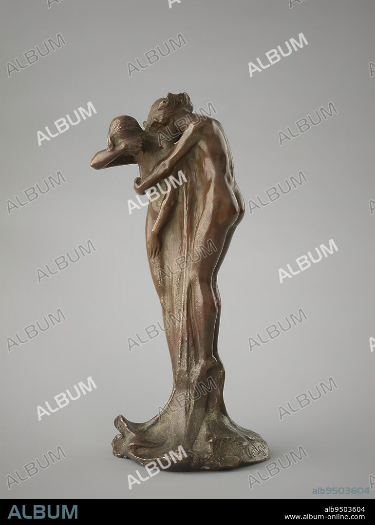 Ville Vallgren, 15.12.1855, Porvoo, 13.10.1940, Helsinki, Two Young People, 1893, 22 × 10 × 9.5 cm, metal, bronze 1945.