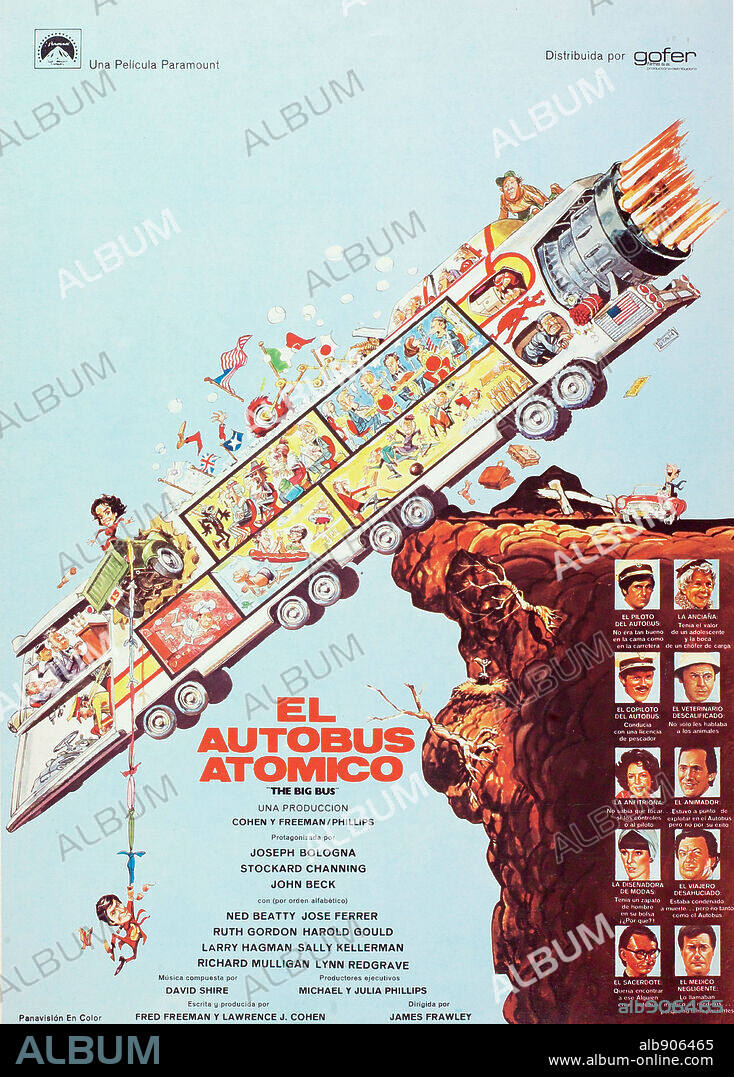 Poster de EL AUTOBÚS ATÓMICO, 1976 (THE BIG BUS), dirigida por JAMES FRAWLEY. Copyright COLUMBIA PICTURES.