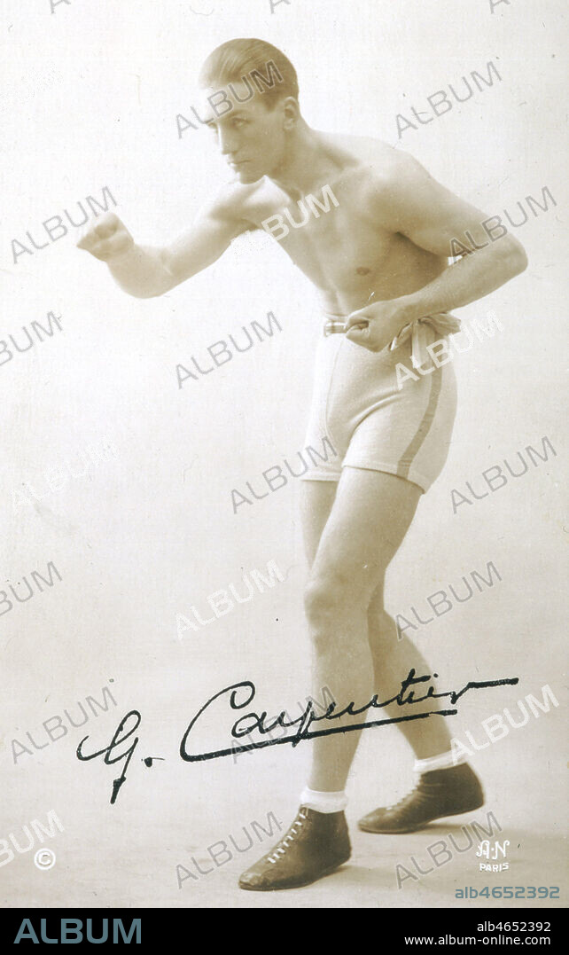 CARPENTIER Georges (1894-1975) boxeur francais dans les annees 1920. Credit: Kharbine-Tapabor/Coll. S. Kakou.