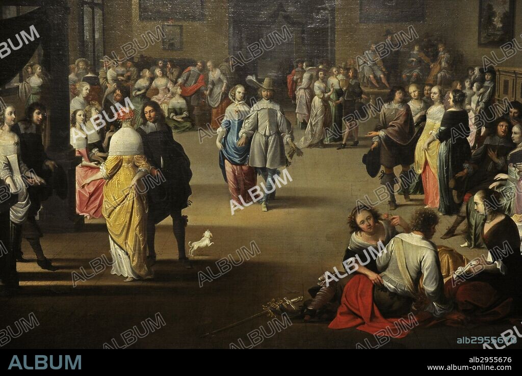 Artista anónimo monogramista identificado por la abreviatura o monograma que firmó. Joanes J. D. C. A. Play. Paises Bajos, 1659. Oleo sobre lienzo. Museo Nacional. Gdansk. Polonia. Europa.