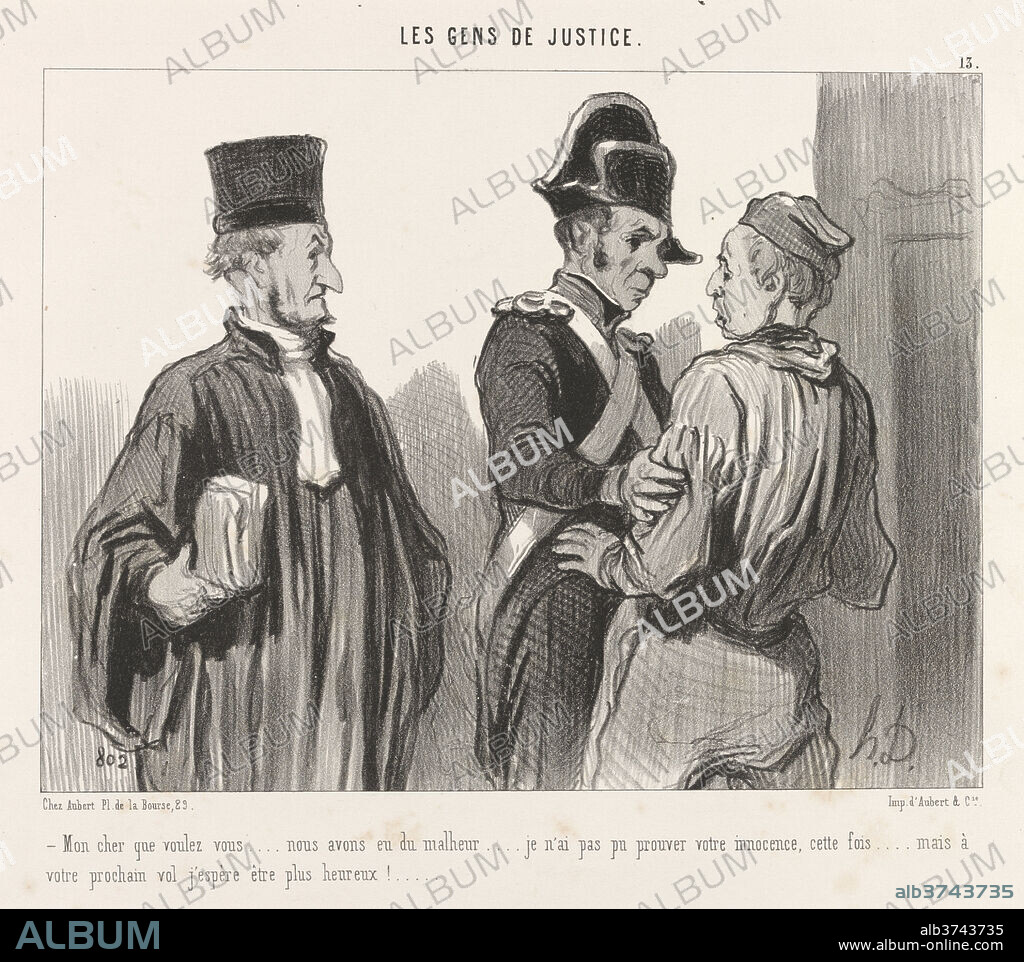 HONORé DAUMIER. Mon cher que voulez-vous... Dated: 1845. Medium: lithograph.