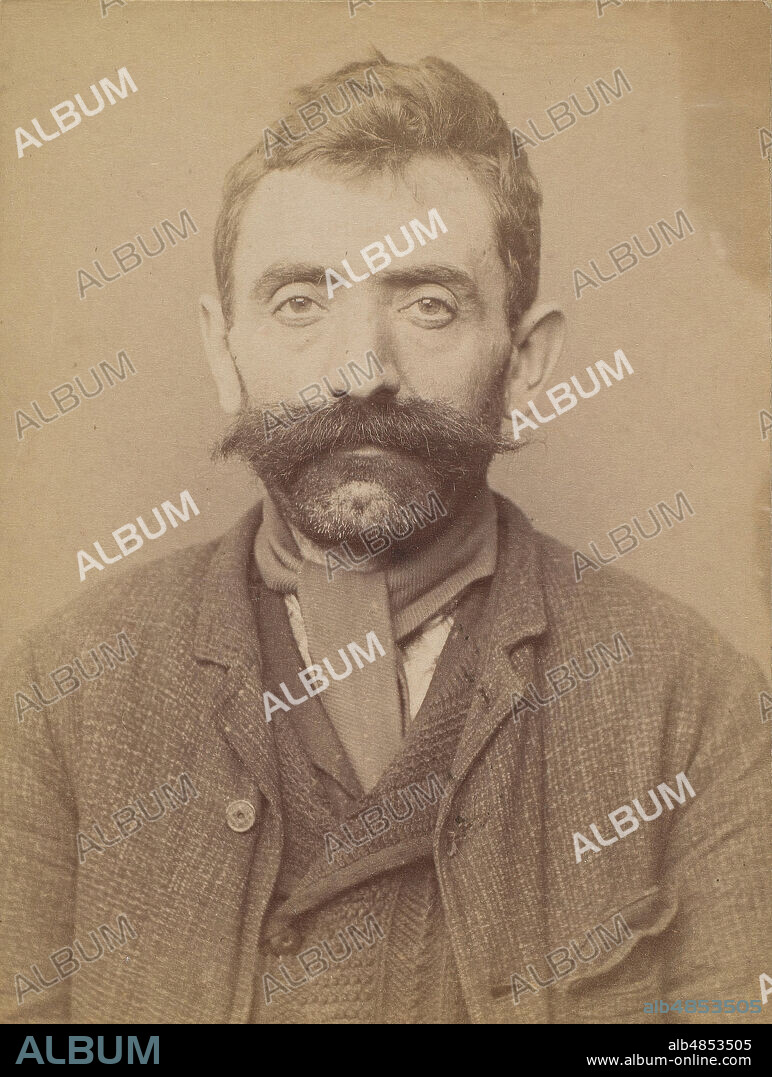 ALPHONSE BERTILLON. Morane. Antoine. 35 ans, né à Chalinargue (Cantal). Man?vre. Anarchiste. 6/3/94., 1894.