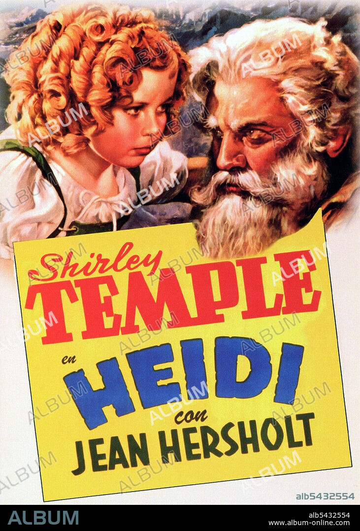 JEAN HERSHOLT and SHIRLEY TEMPLE in HEIDI, 1937, directed by ALLAN DWAN. Copyright 20TH CENTURY FOX.
