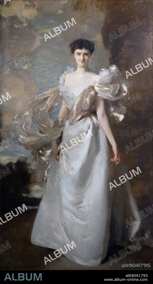 Portrait of Marguerite Hyde, 19th Countess of Suffolk by John Singer Sargent (1856-1925) American artist. Dated 1898.