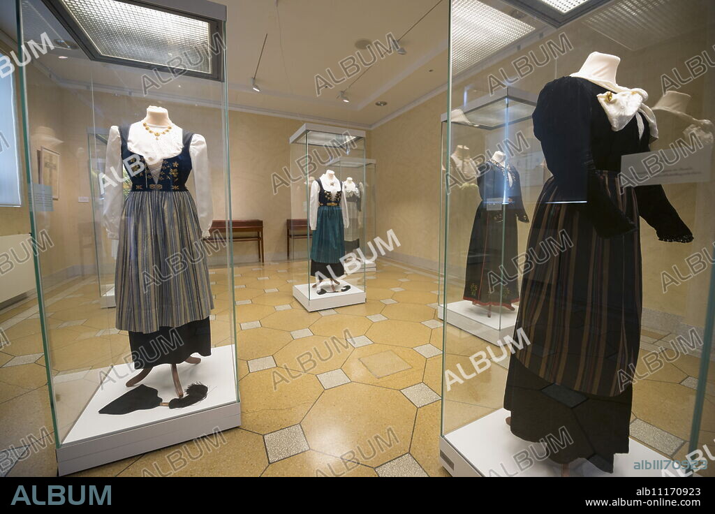 Display of traditional clothing, National Museum, Reykjavik, Iceland, Polar Regions.