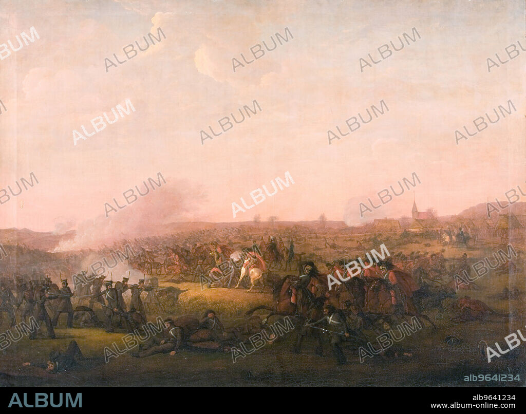 JORGEN SONNE. Battle of Sehested, 1822-1823. Battle between Danish and Russian-Prussian-British troops at Sehested (in Holstein Germany) on 10 December 1813 during the War of the Sixth Coalition.
