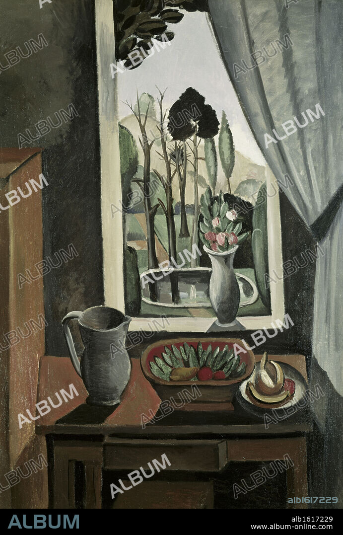 ANDRÉ DERAIN. Window on the Park by Andre Derain, oil on canvas, 1912, 1880-1954.