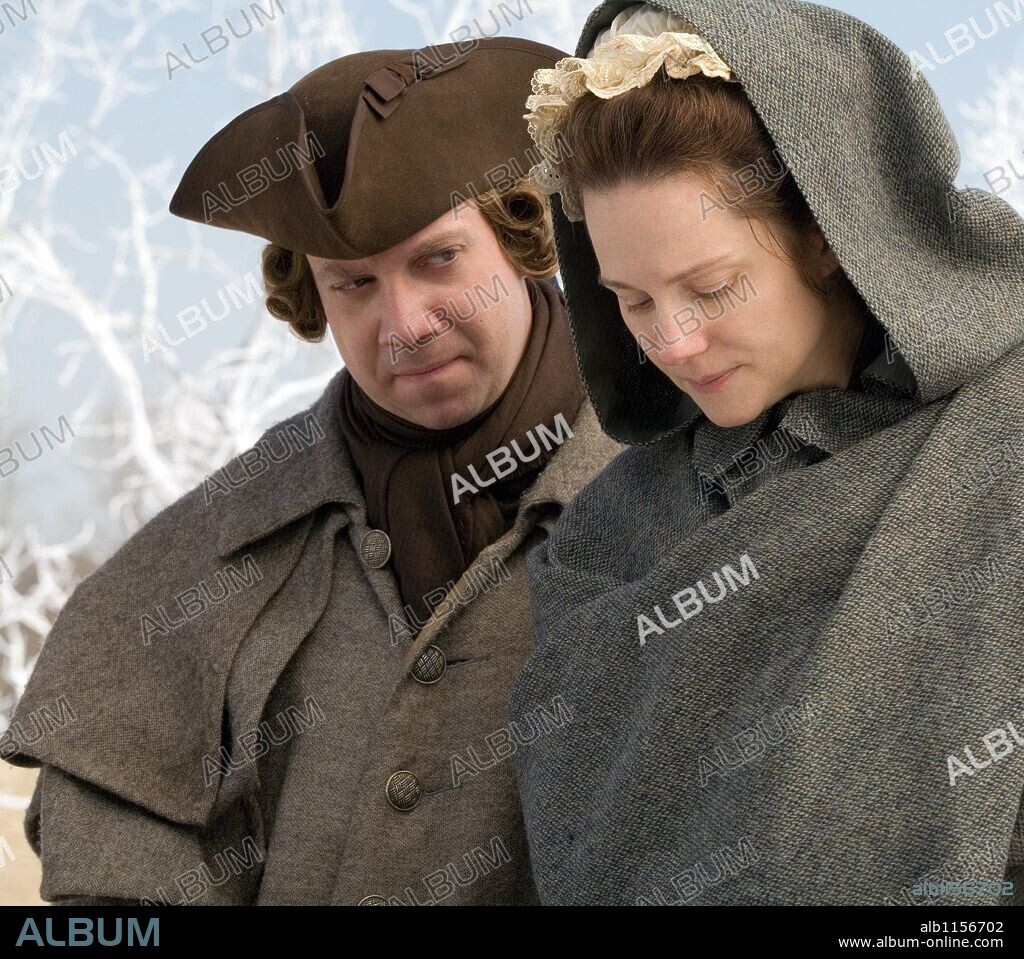 LAURA LINNEY and PAUL GIAMATTI in JOHN ADAMS, 2008 (JOHN ADAMS-TV). Copyright HBO Films/ High noon productions/ Playtone.