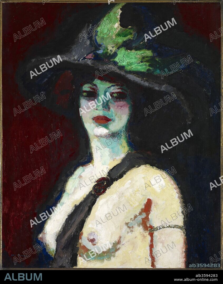 KEES VAN DONGEN. Femme au grand chapeau (Woman With a Large