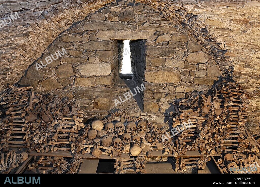 Charnel house at the historic under church, Benedictine convent Altenburg near Horn, Lower Austria