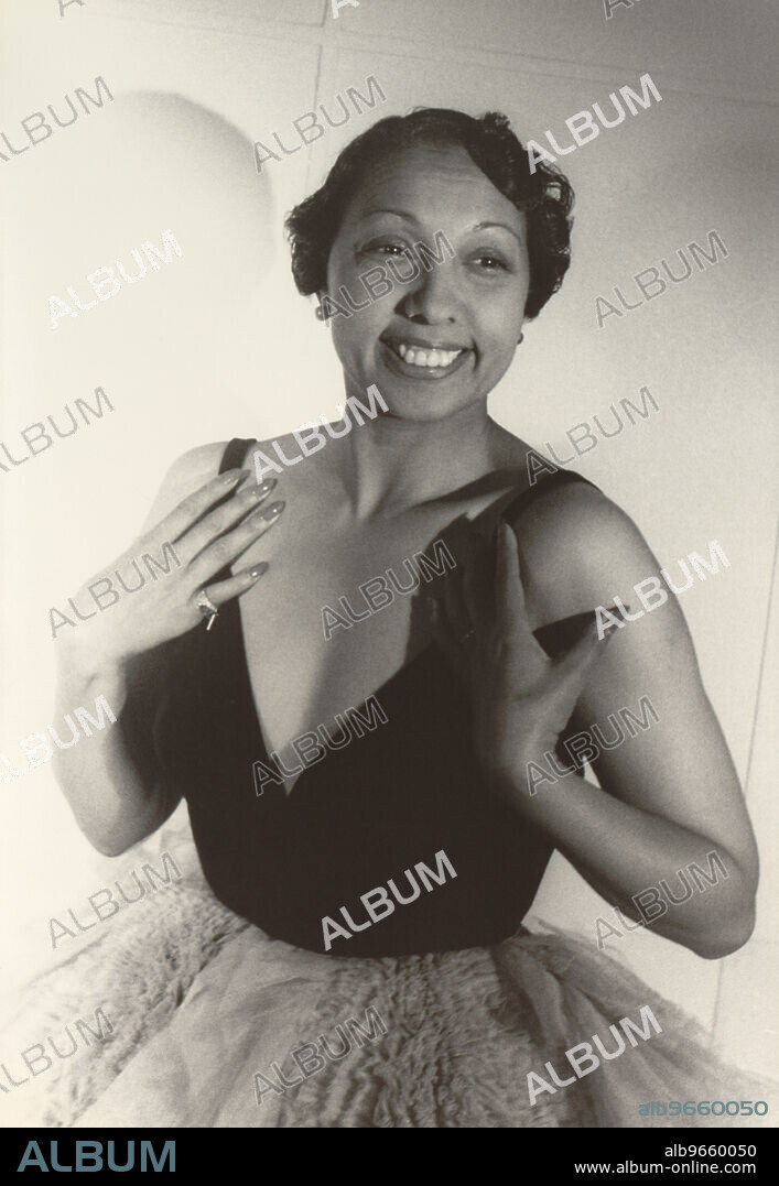 Josephine Baker (1906-1975), American-born French Dancer, Singer & Actress, Half-Length Portrait, photograph by Carl Van Vechten, 1949.
